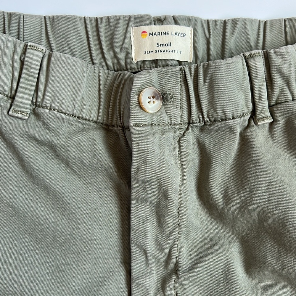 Marine Layer Olive Chinos - Picture 3 of 9